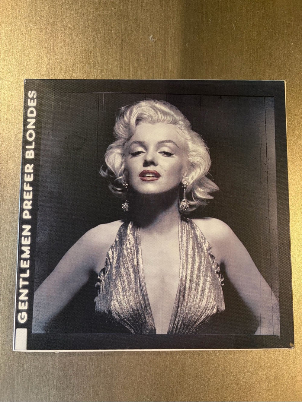 Marilyn Monroe Black & White Art Print - "Gentlemen Prefer Blondes"